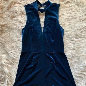 Topshop Velvet Romper